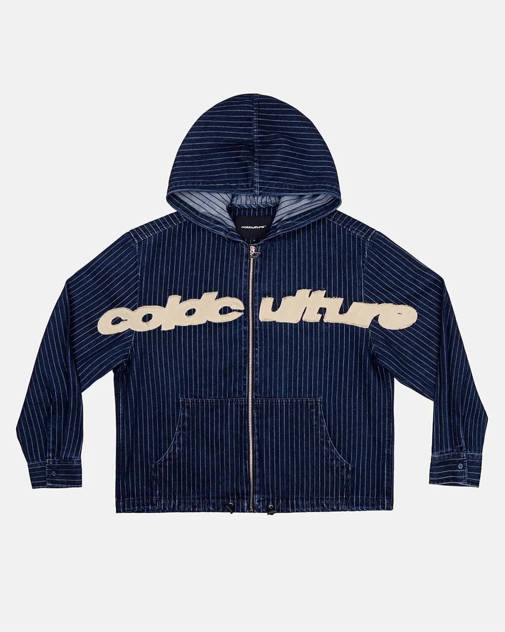 MEMPHIS HOODED SHIRT BLUE DENIM by COLD CULTURE
