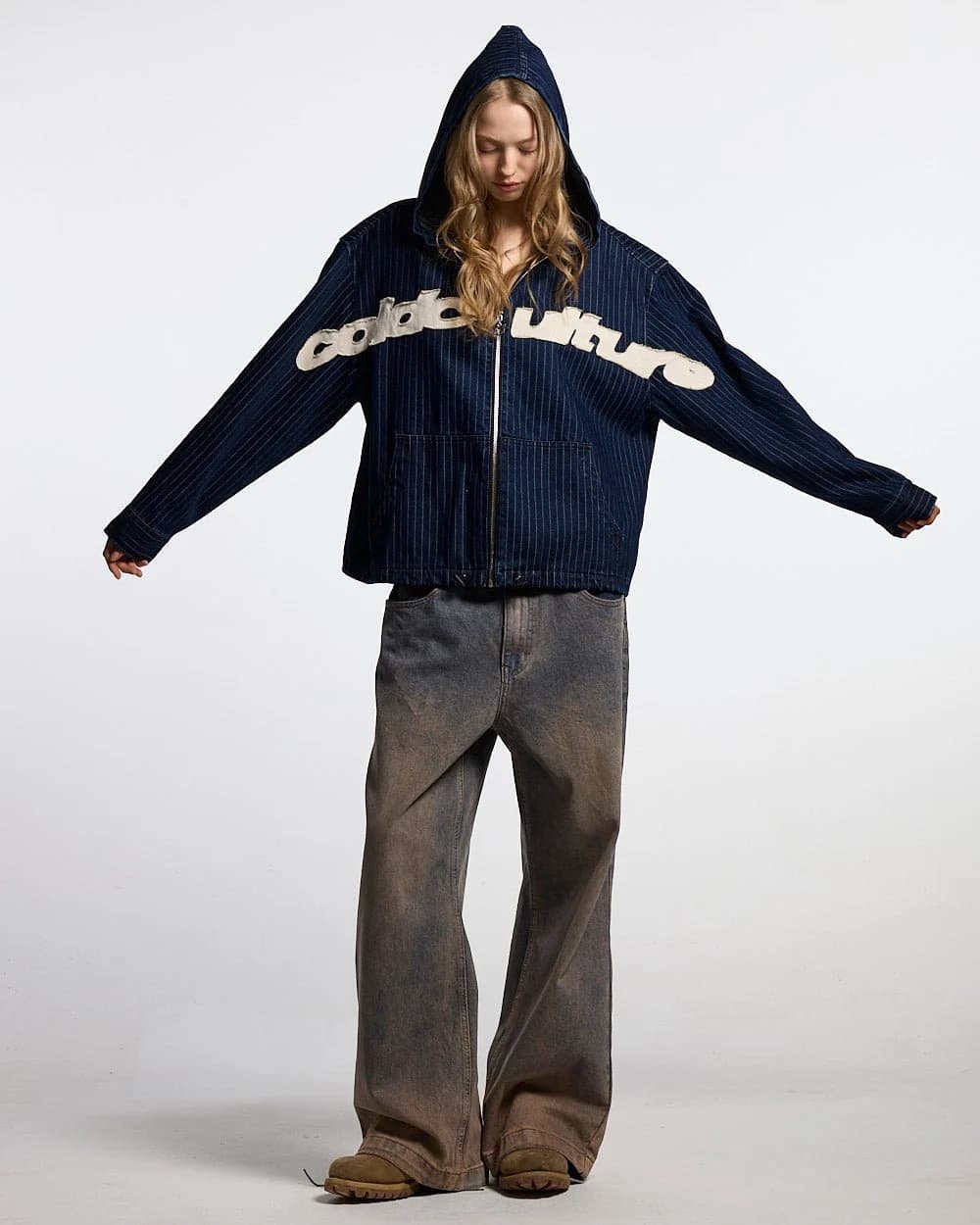 MEMPHIS HOODED SHIRT BLUE DENIM 5