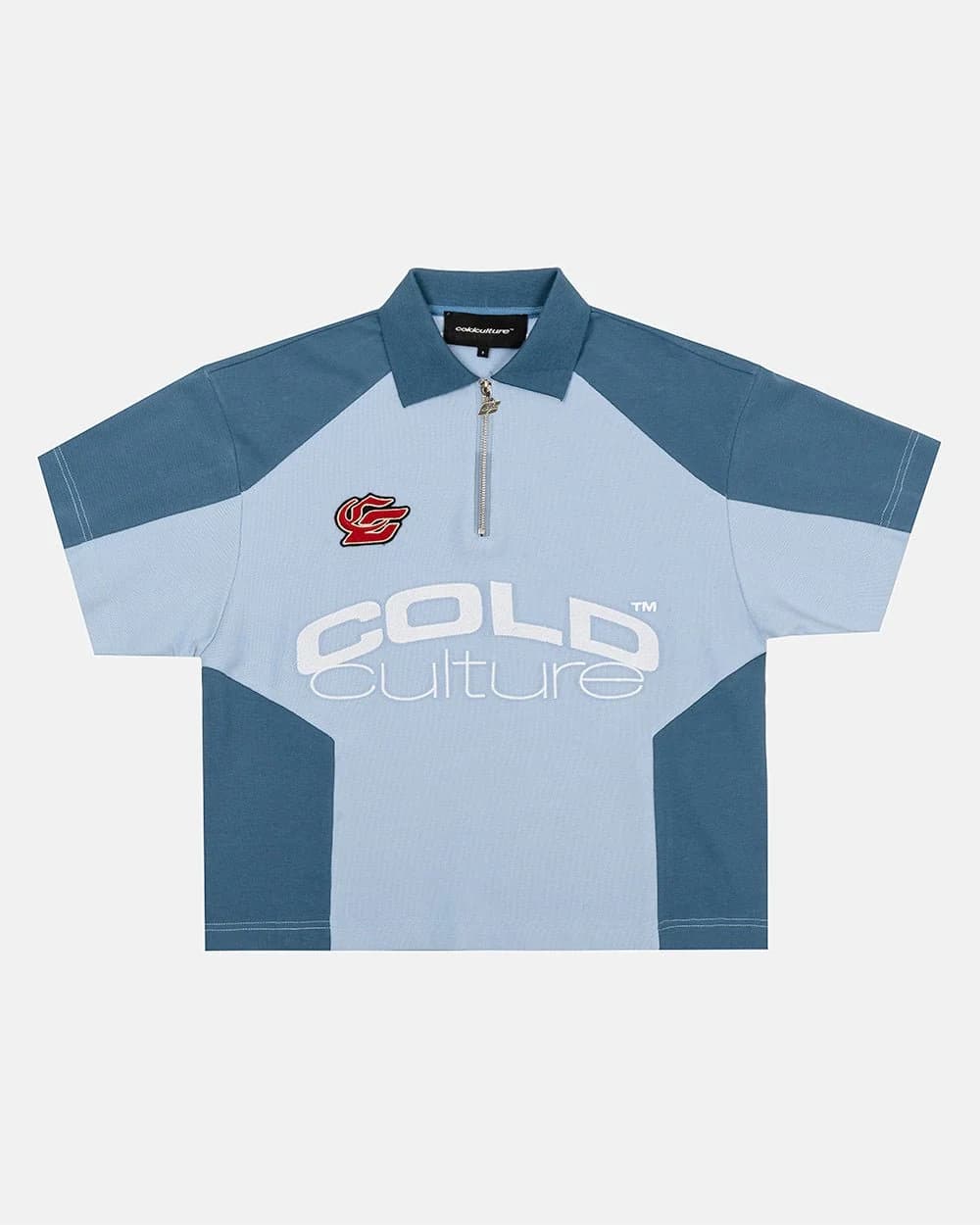 BIKER POLO LIGHT BLUE by COLD CULTURE