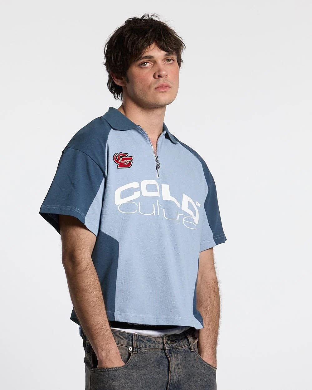 BIKER POLO LIGHT BLUE 2