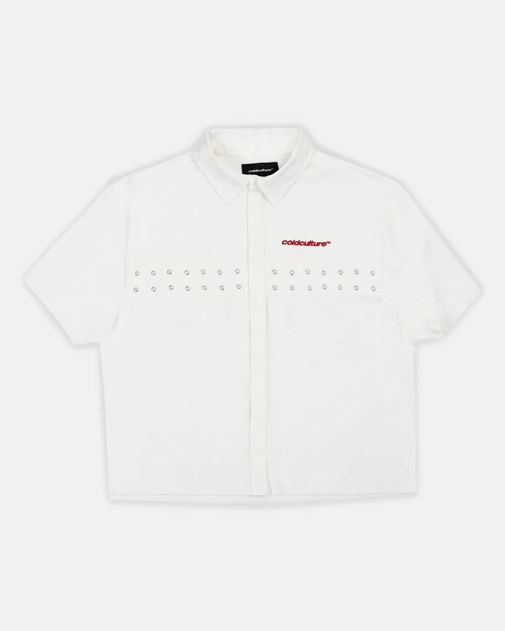 EYELET SHIRT OFF WHITE by COLD CULTURE
