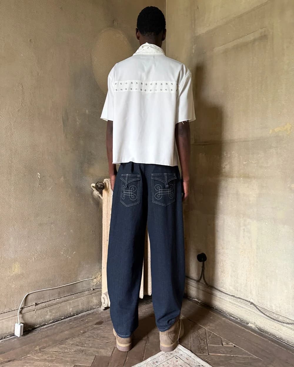 EYELET SHIRT OFF WHITE 11