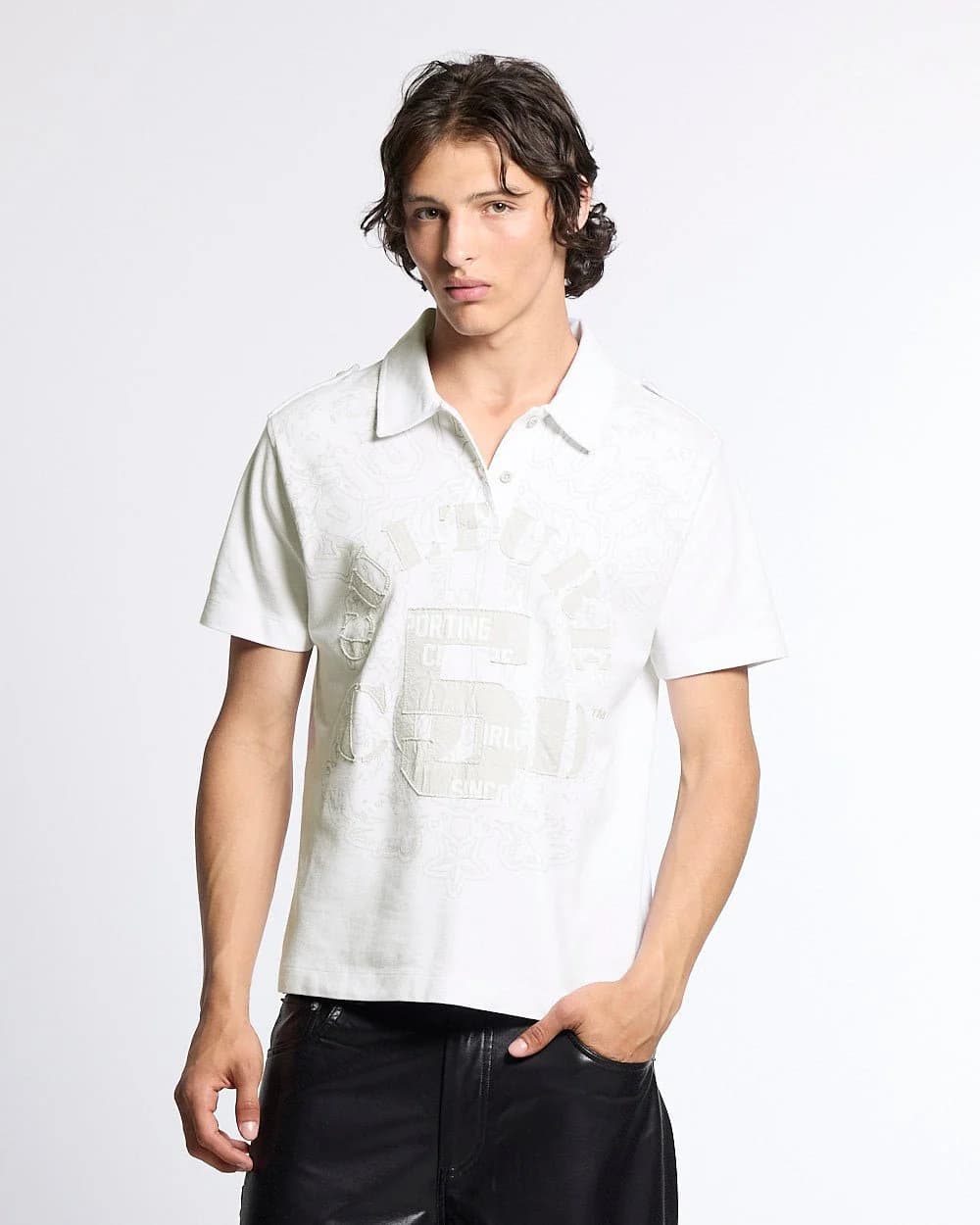 LOOPING POLO WHITE by COLD CULTURE