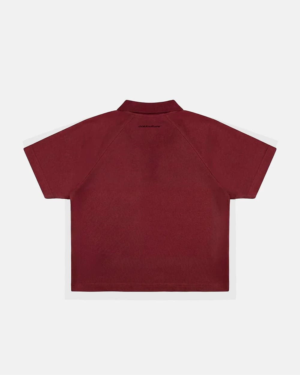 GOTHIC DISTRESSED POLO BURGUNDY 3