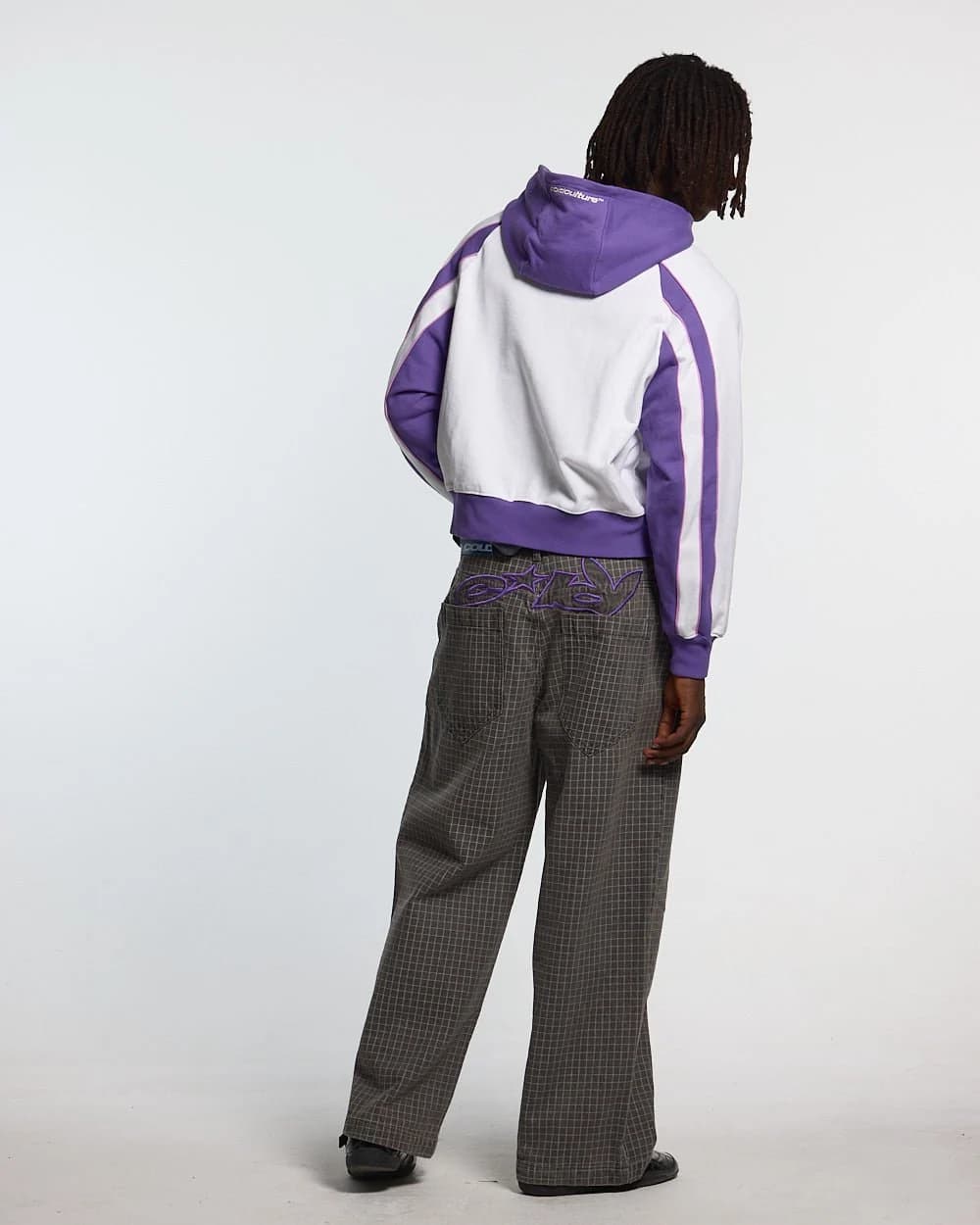 TEASE ME ZIP HOODIE WHITE & PURPLE 4