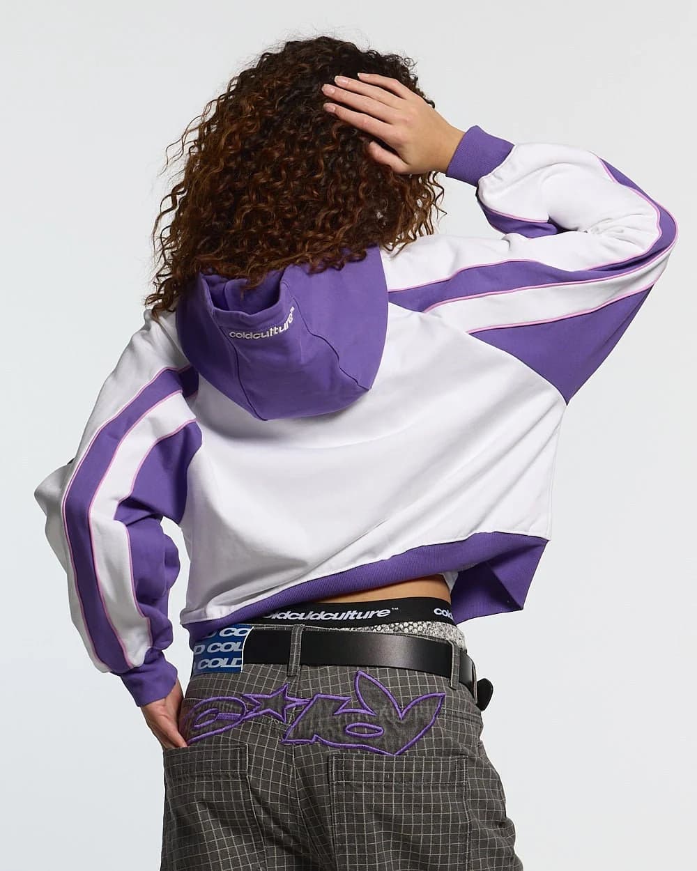 TEASE ME ZIP HOODIE WHITE & PURPLE 6