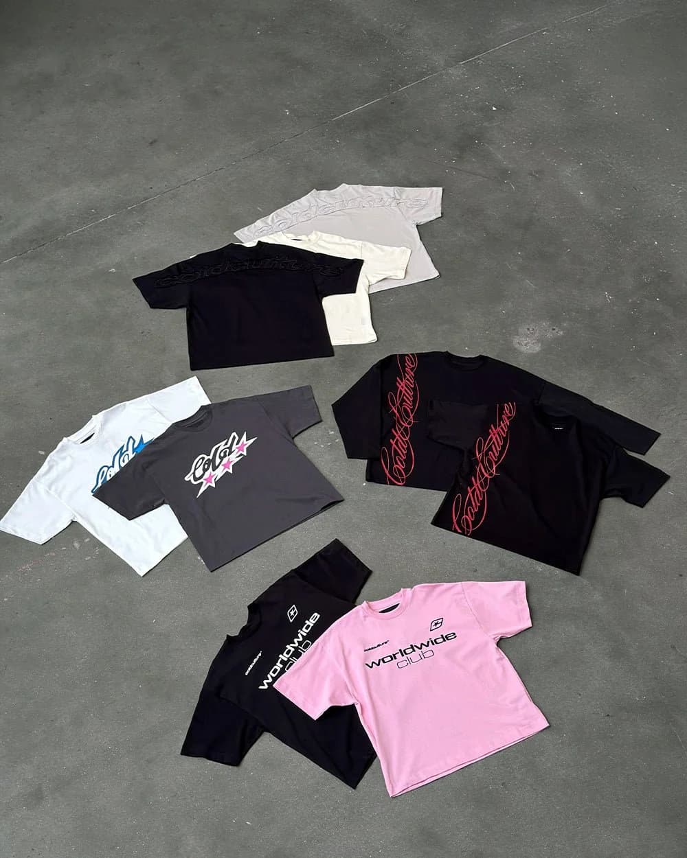 DISTRESS CURVED TEE CREAM 9
