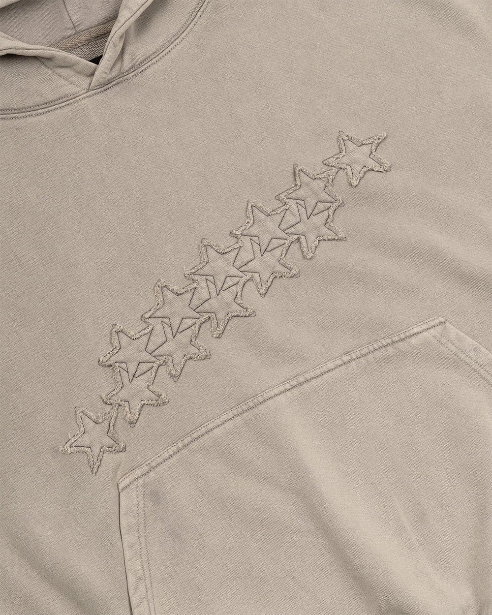 DISTRESS STARS HOODIE BEIGE 7