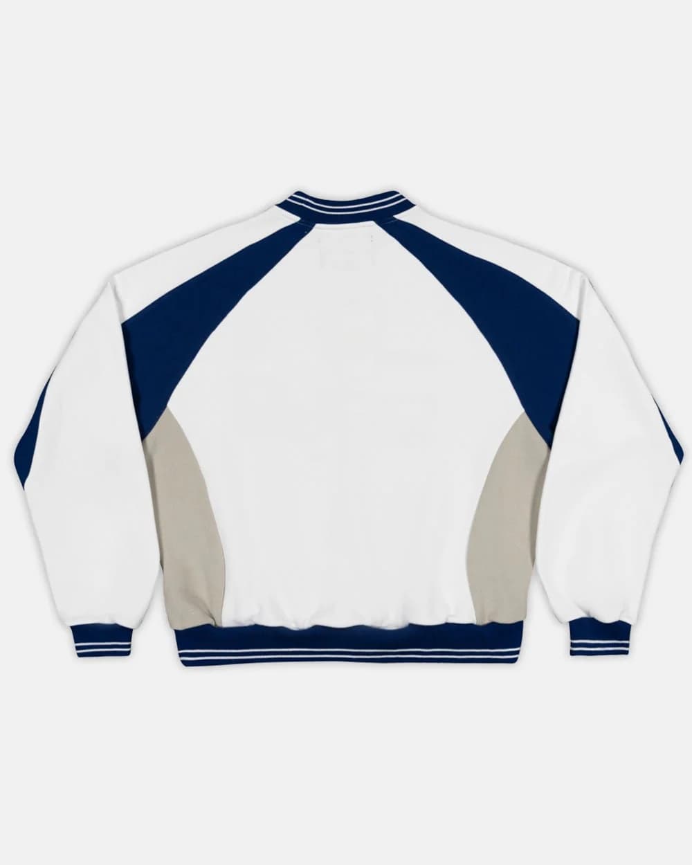 COWBOY VARSITY CREWNECK WHITE/BLUE 2