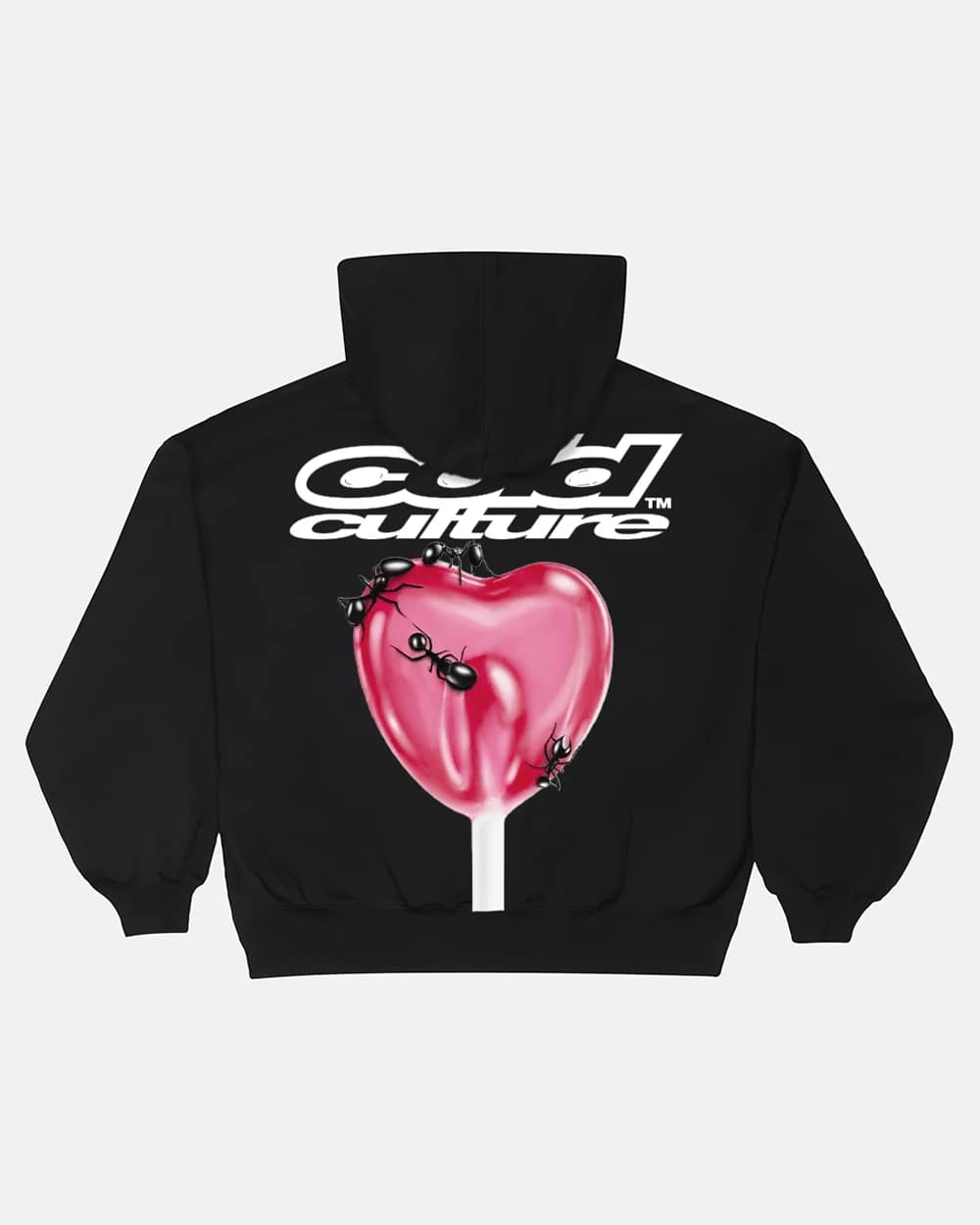 LOLLIPOP ZIP HOODIE BLACK by COLD CULTURE