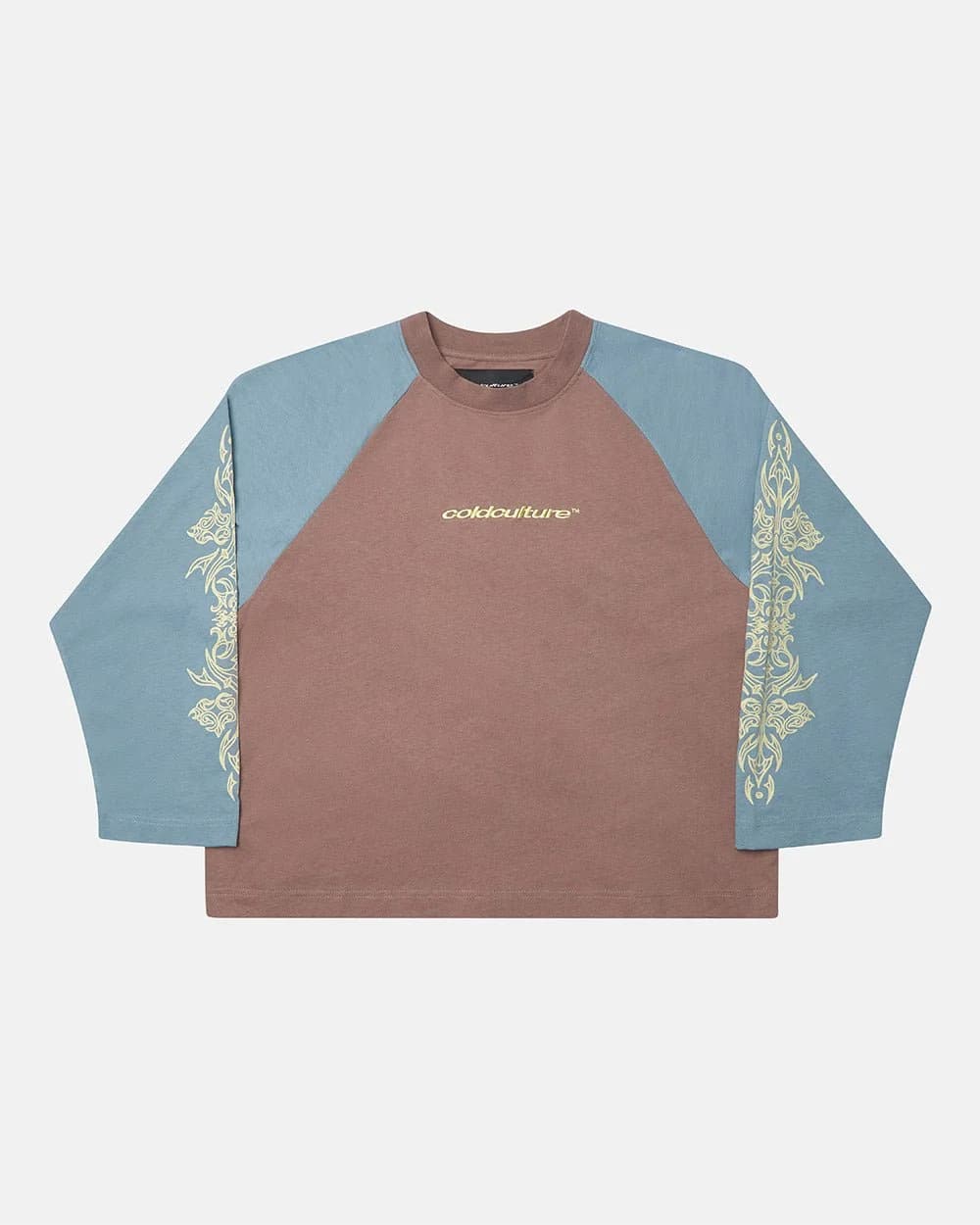 TRIBAL LONGSLEEVE BROWN & BLUE by COLD CULTURE