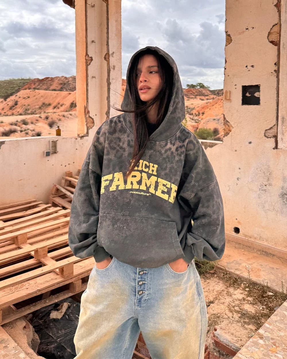 RICH FARMER HOODIE DARK GREY 8