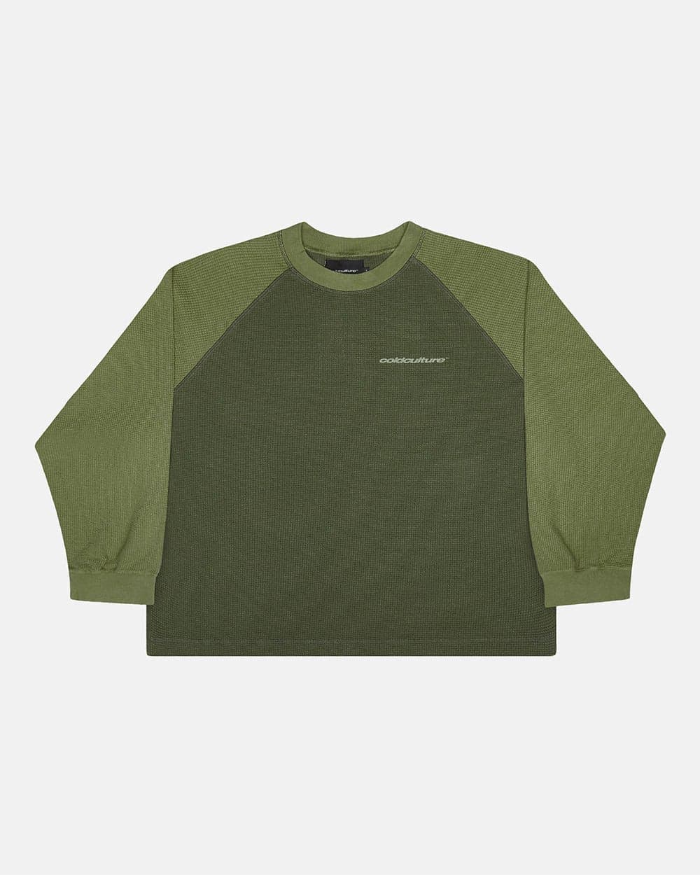 RANGLAN BICOLOR THERMAL LONGSLEEVE GREEN 2