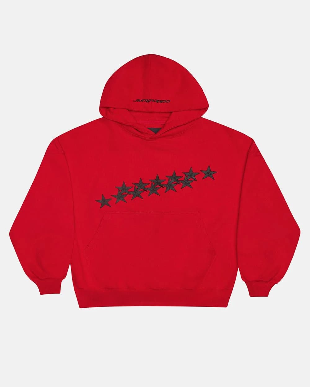STARS HOODIE RED & BLACK by COLD CULTURE