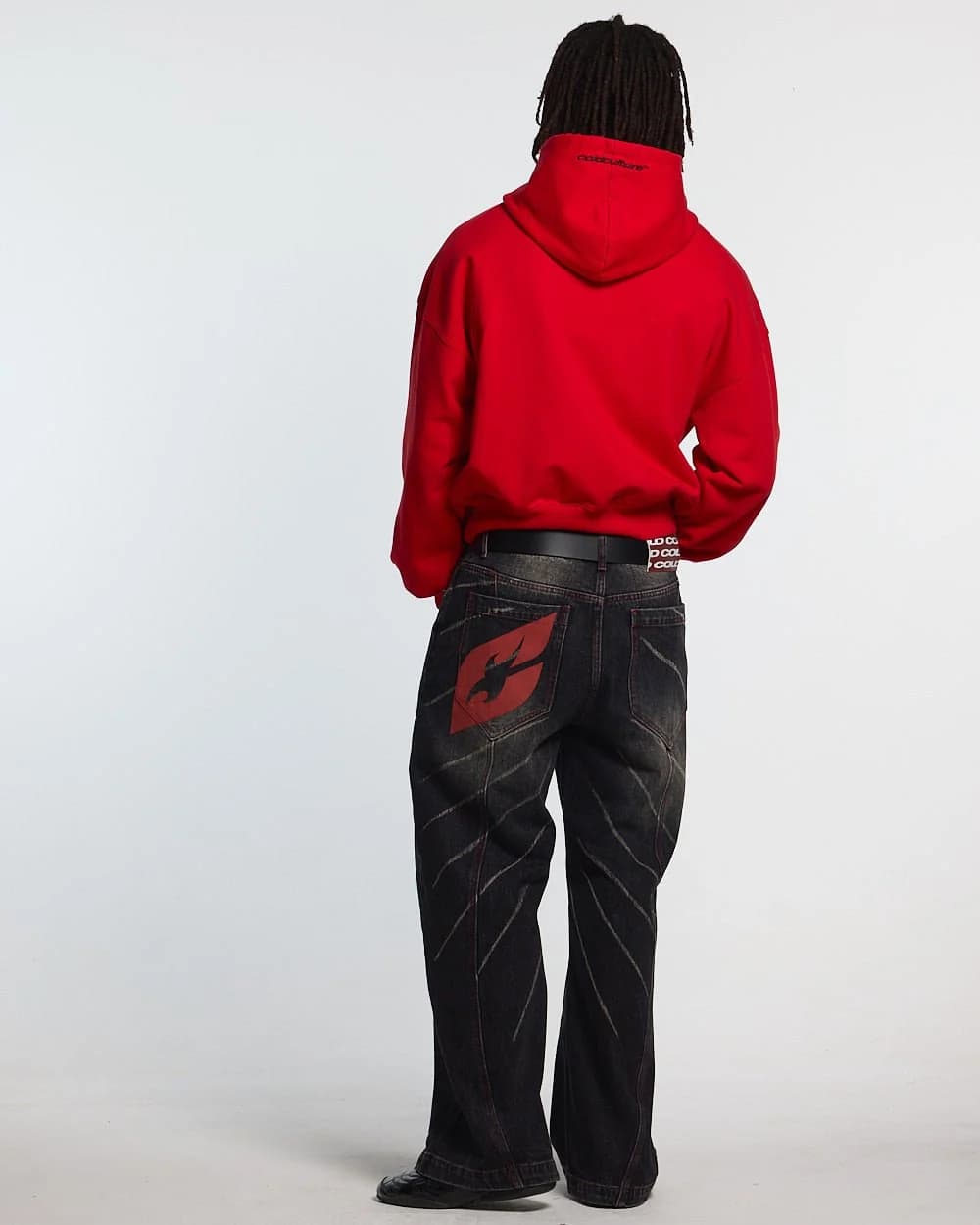STARS HOODIE RED & BLACK 4