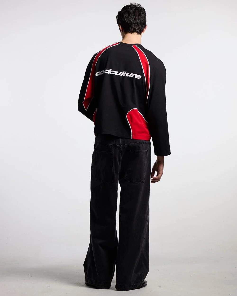 SLIDER LONGSLEEVE TEE BLACK & RED 4