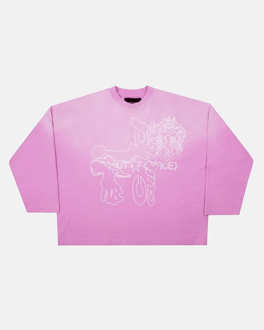 OUT OF THE OFFICE LONGSLEEVE PINK by COLD CULTURE