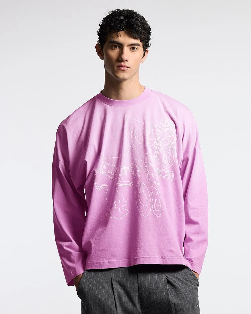 OUT OF THE OFFICE LONGSLEEVE PINK 2