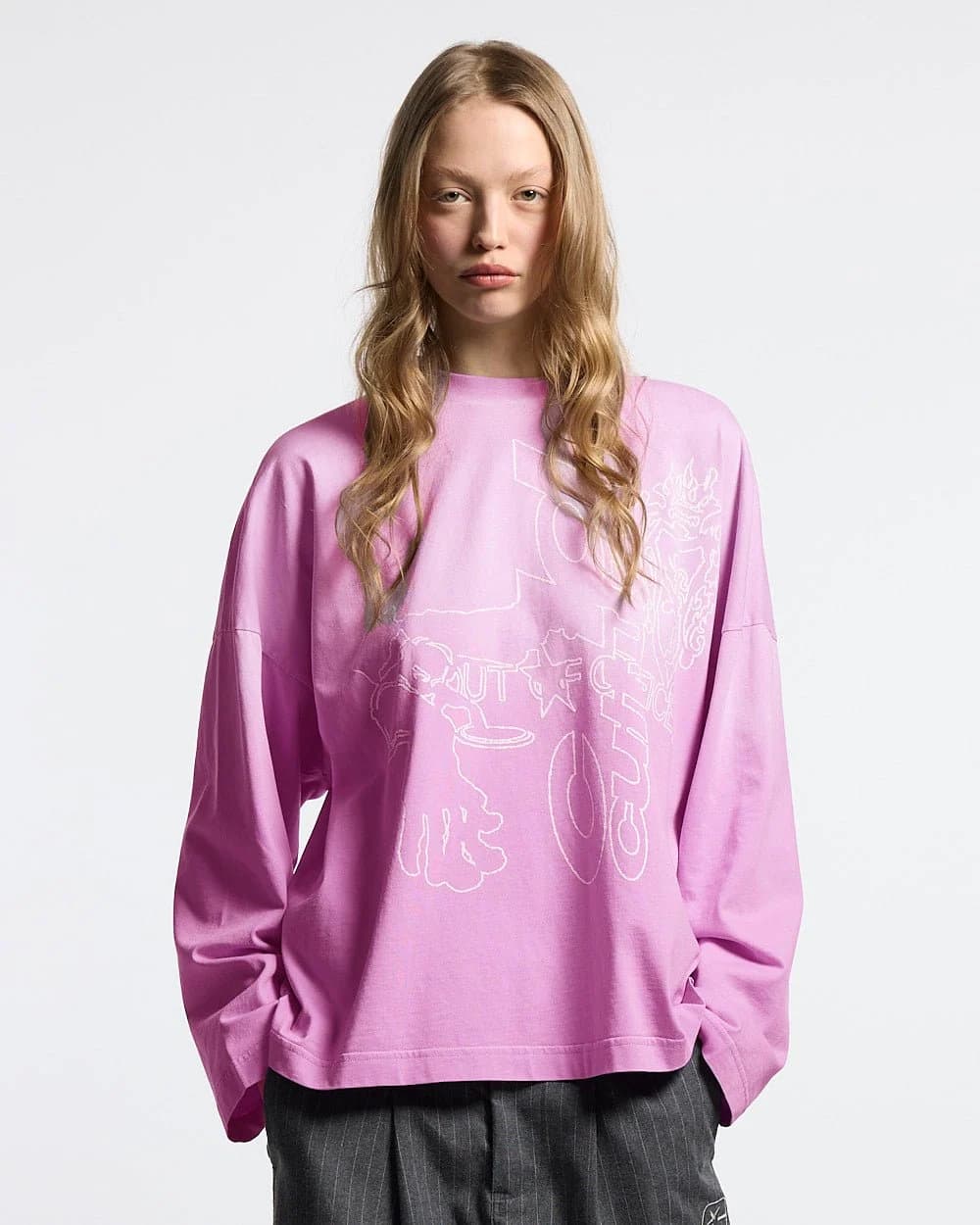 OUT OF THE OFFICE LONGSLEEVE PINK 6