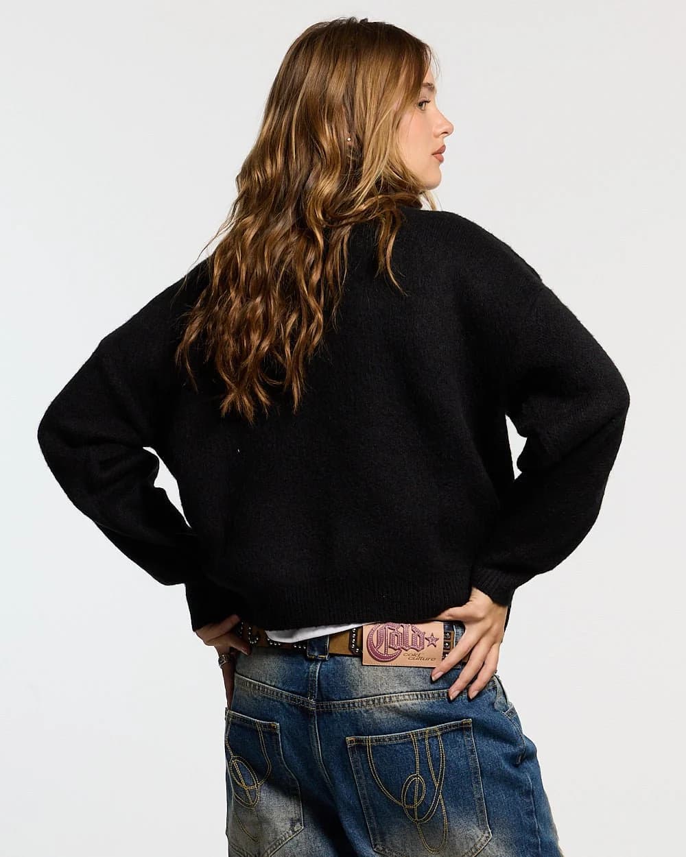 FLUFFY FUR KNIT BLACK 5