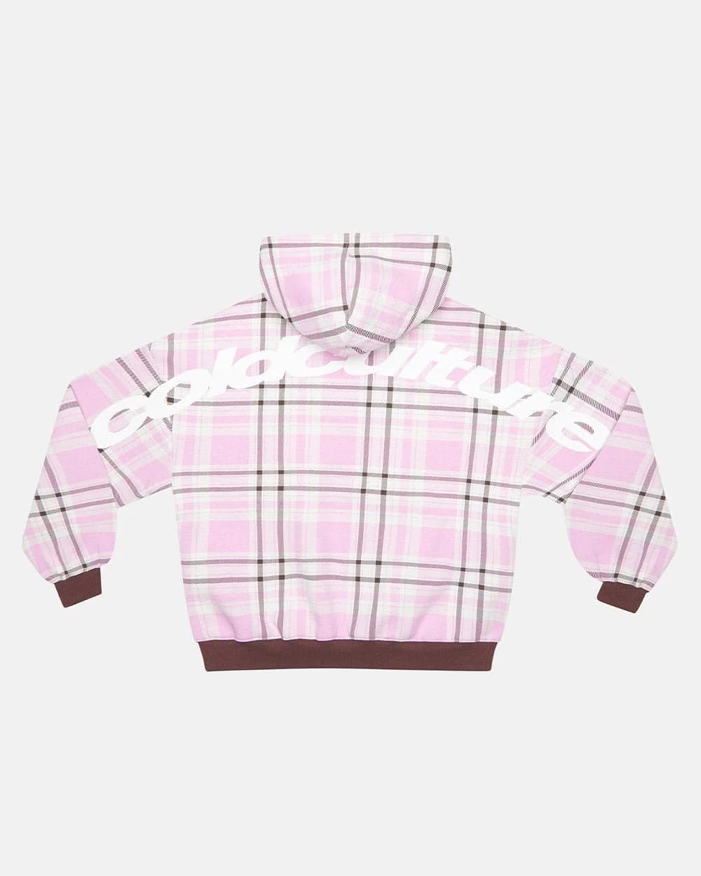 TWO FACES HOODIE BROWN & PINK 2