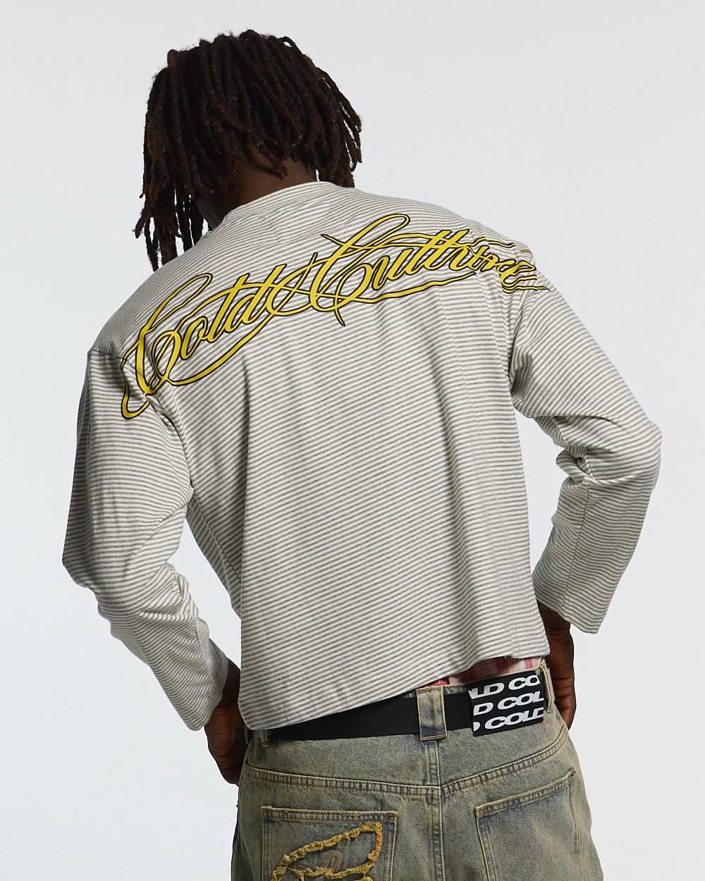 SCRIPT STRIPES LONGSLEEVE GREY 2