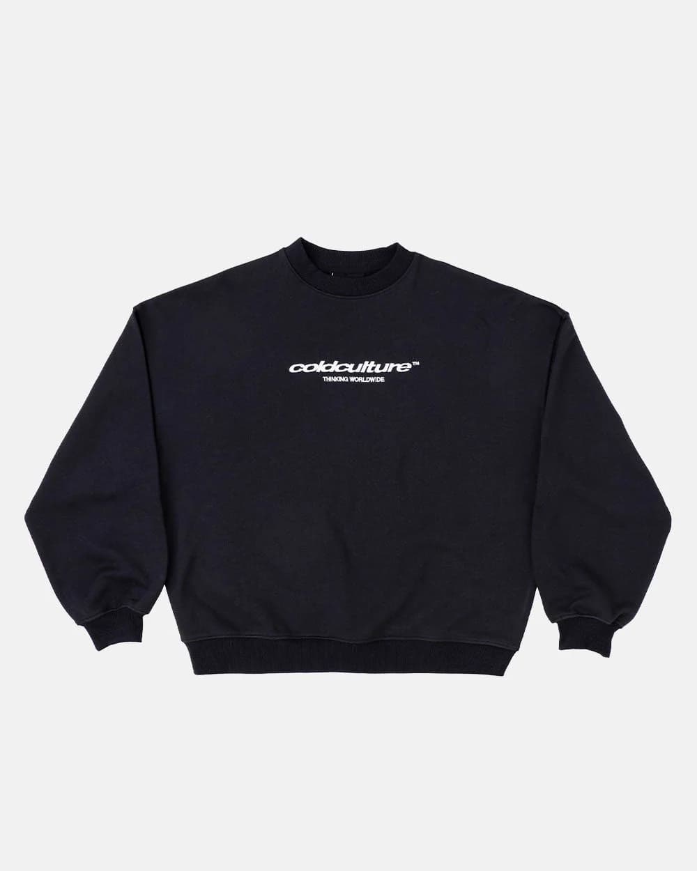 ESSENTIAL CREWNECK BLACK by COLD CULTURE