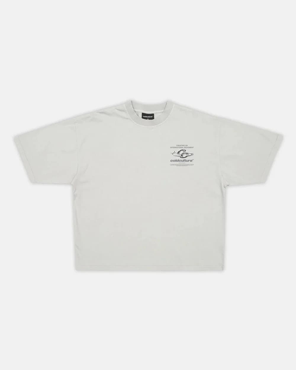 SPARKLY TEE LIGHT GREY by COLD CULTURE