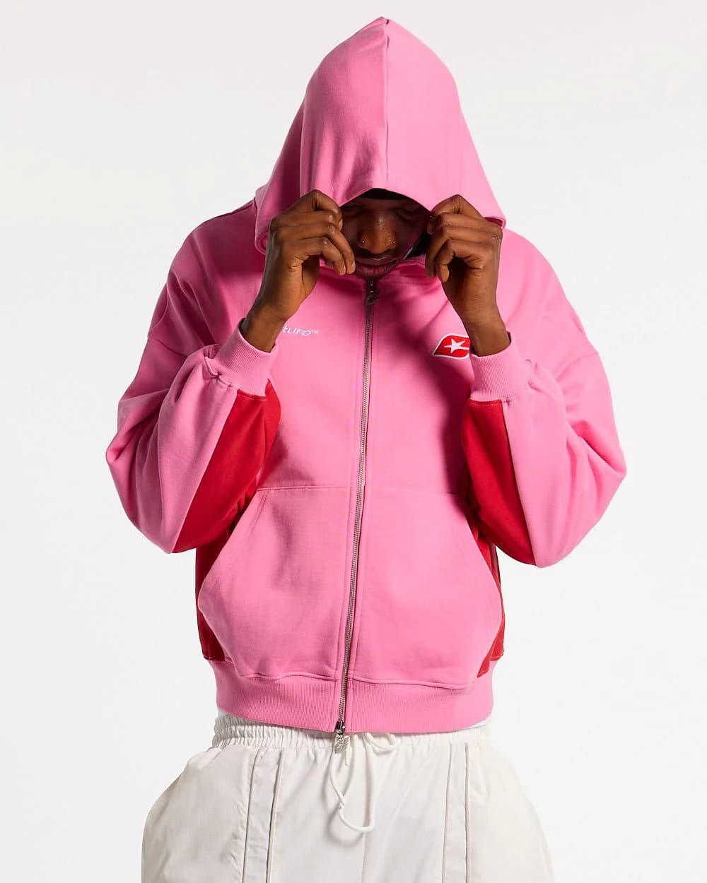 TWISTTER ZIP HOODIE PINK 4