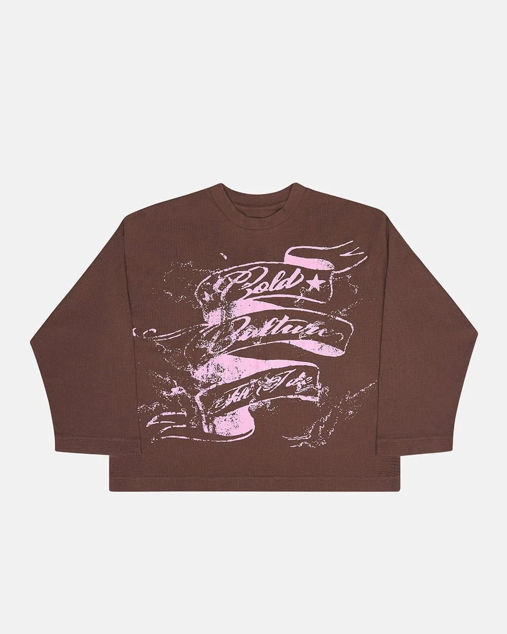 BURNT ICONS LONGSLEEVE OFF BROWN by COLD CULTURE