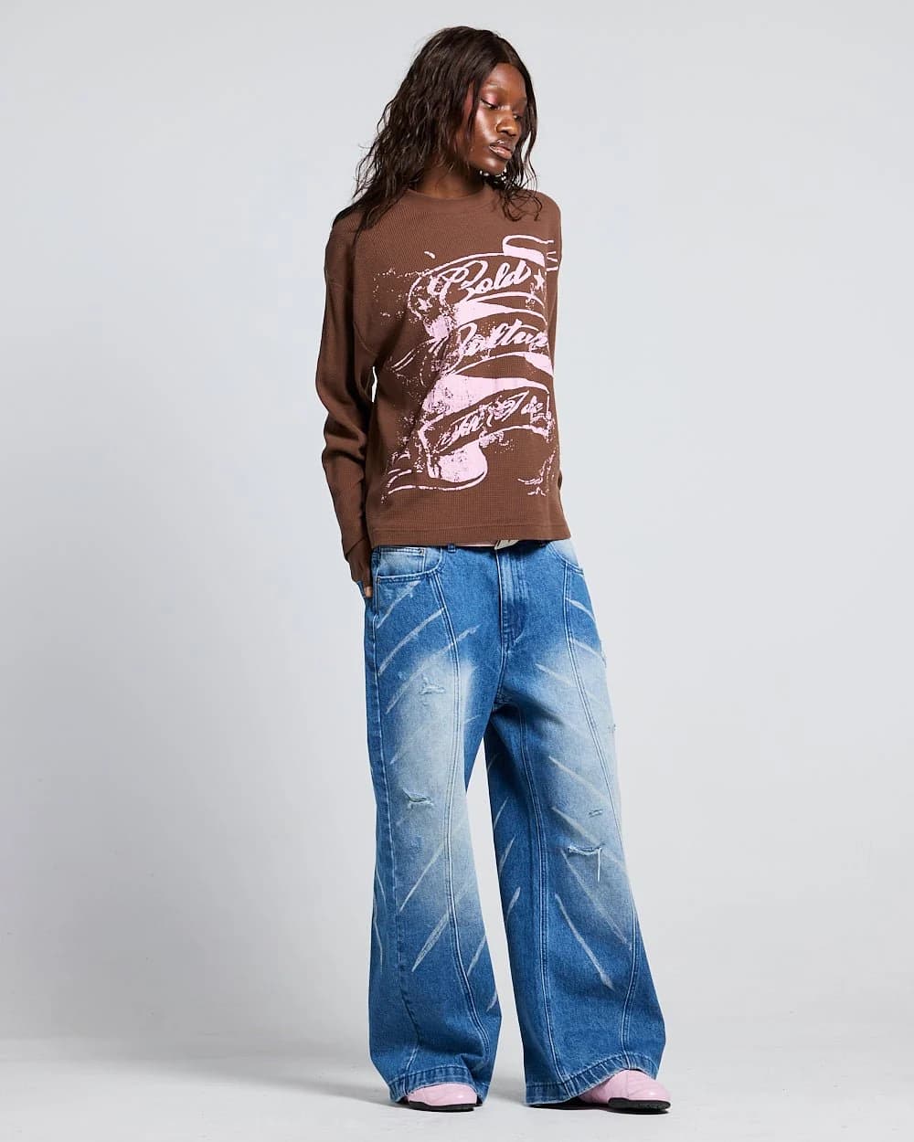 BURNT ICONS LONGSLEEVE OFF BROWN 5