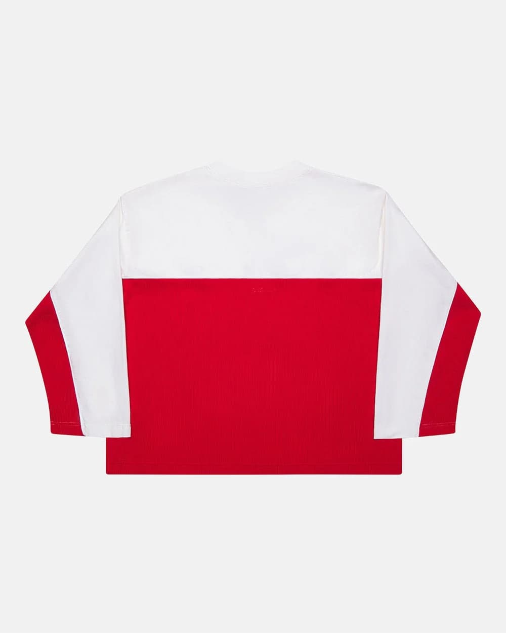 BICOLOR WAFFLE LONGSLEEVE RED & WHITE 3