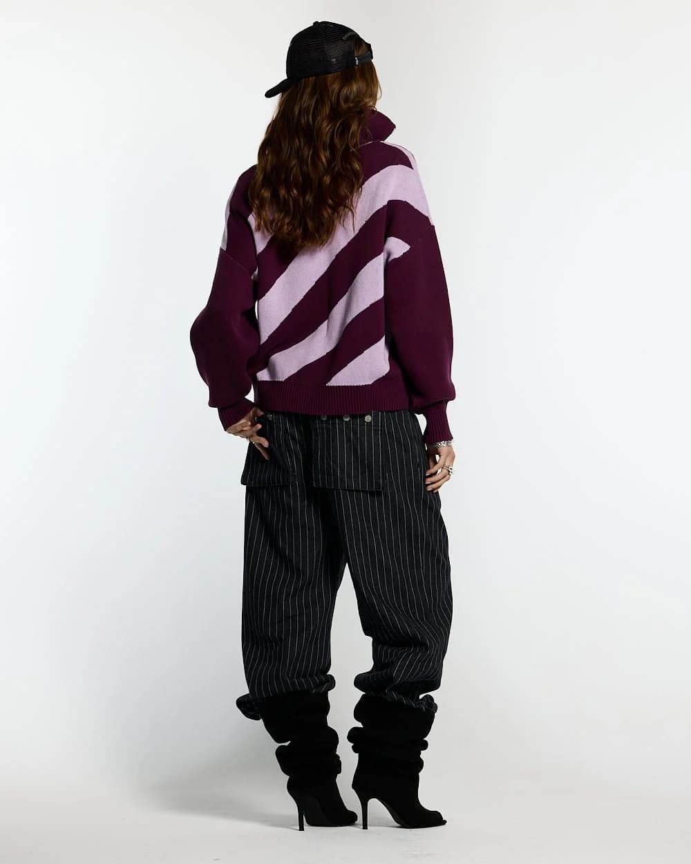 LINES FUSION KNIT PINK & PURPLE 6