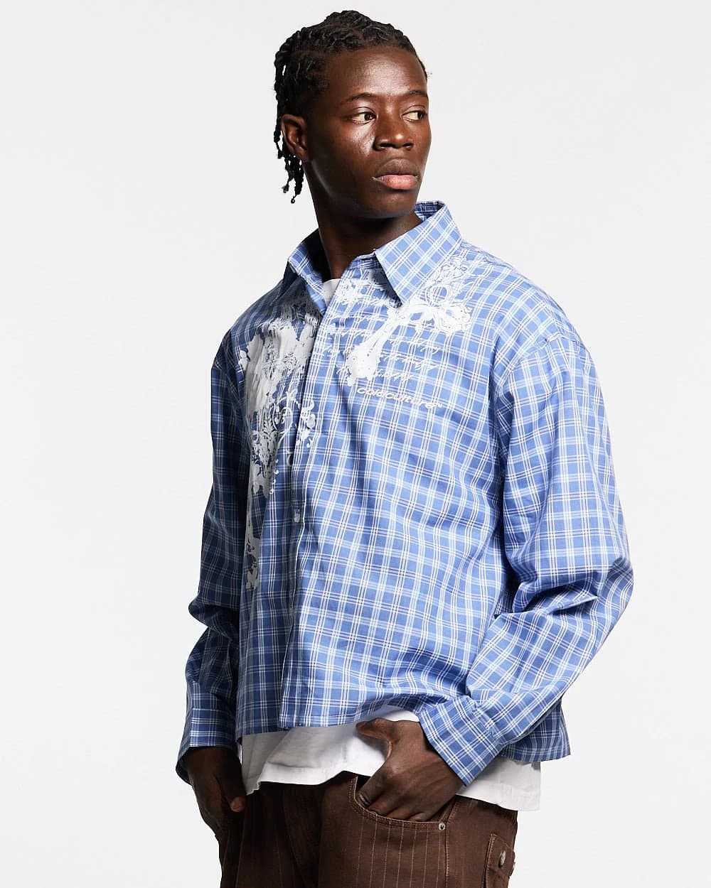 CROSS SHIRT BLUE by COLD CULTURE