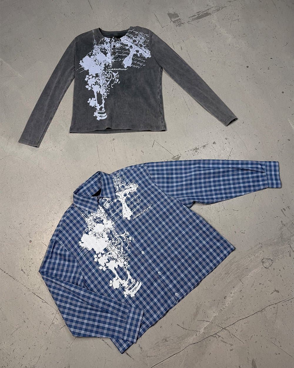 CROSS SHIRT BLUE by COLD CULTURE