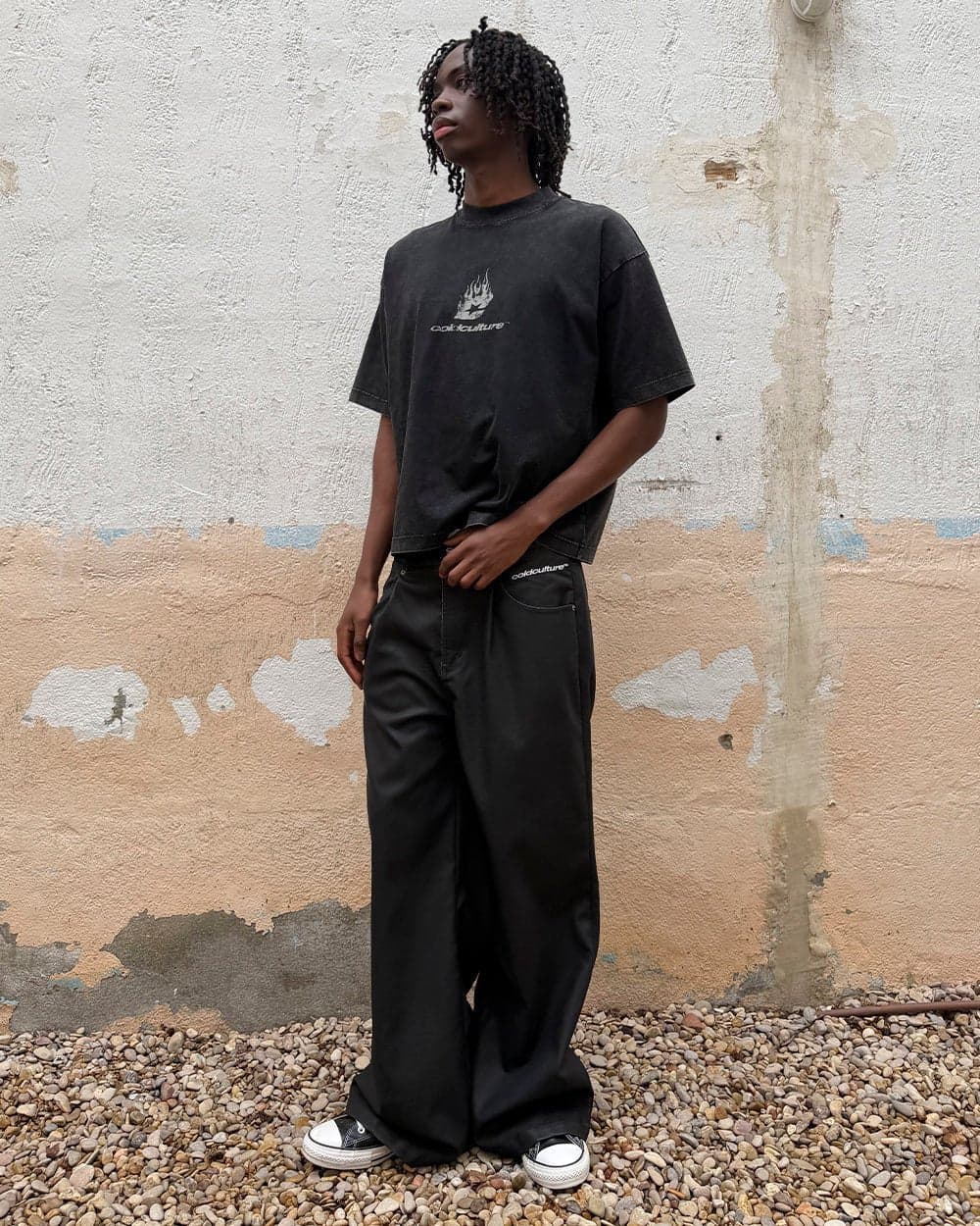 DARK FLAMES TEE BLACK 8