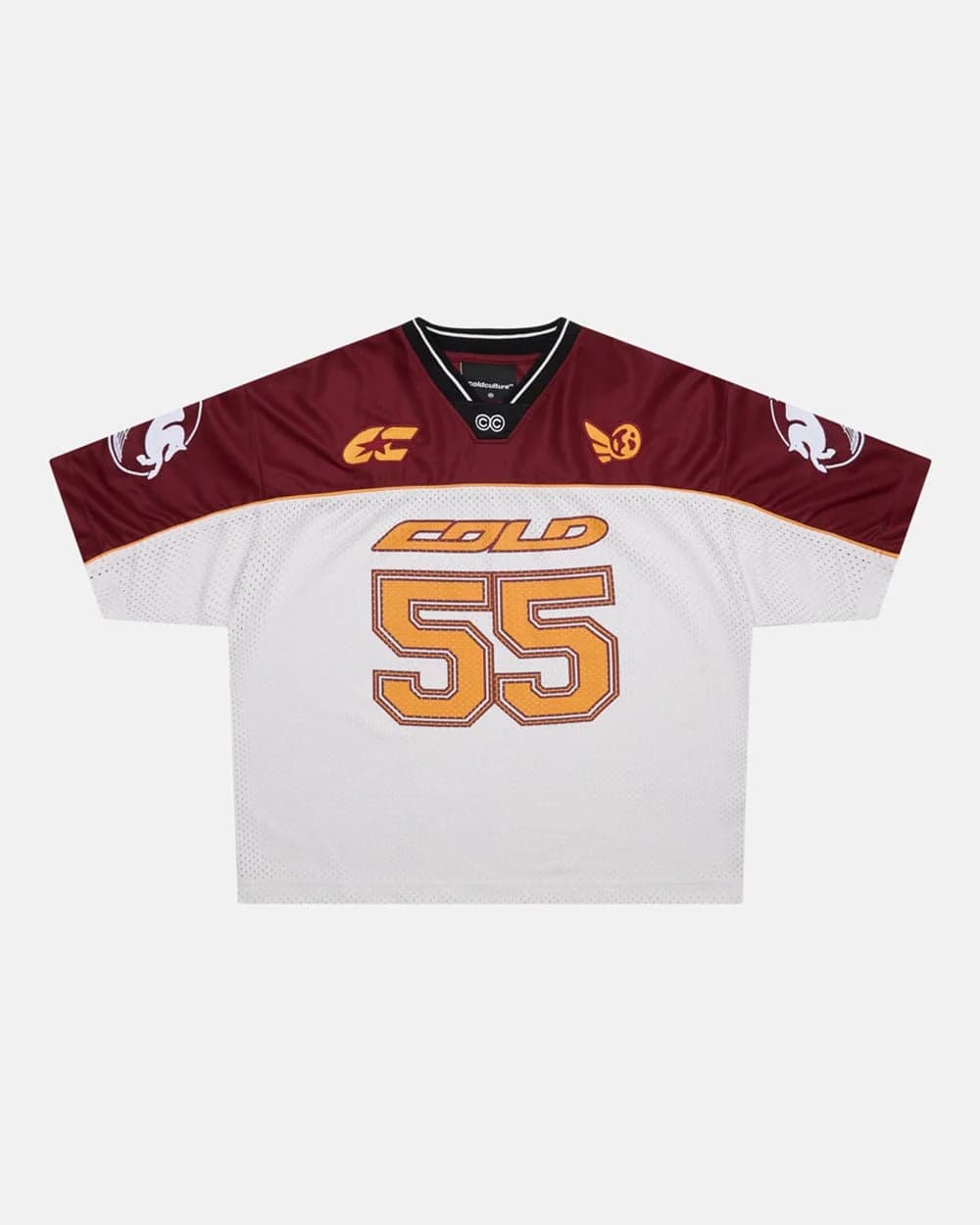 AERO STEED TEE CREAM/BURGUNDY by COLD CULTURE