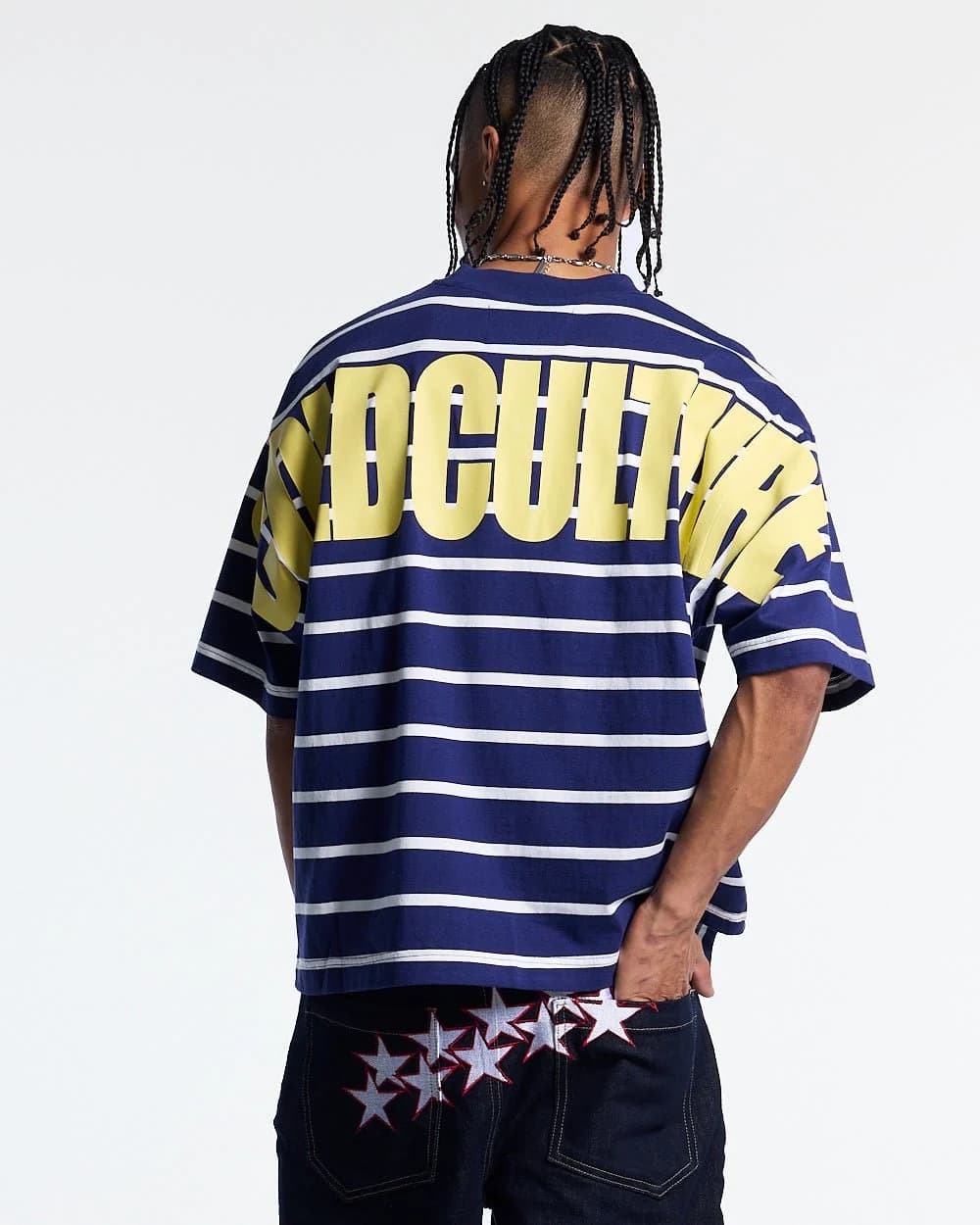 BAY STRIPE TEE NAVY 2