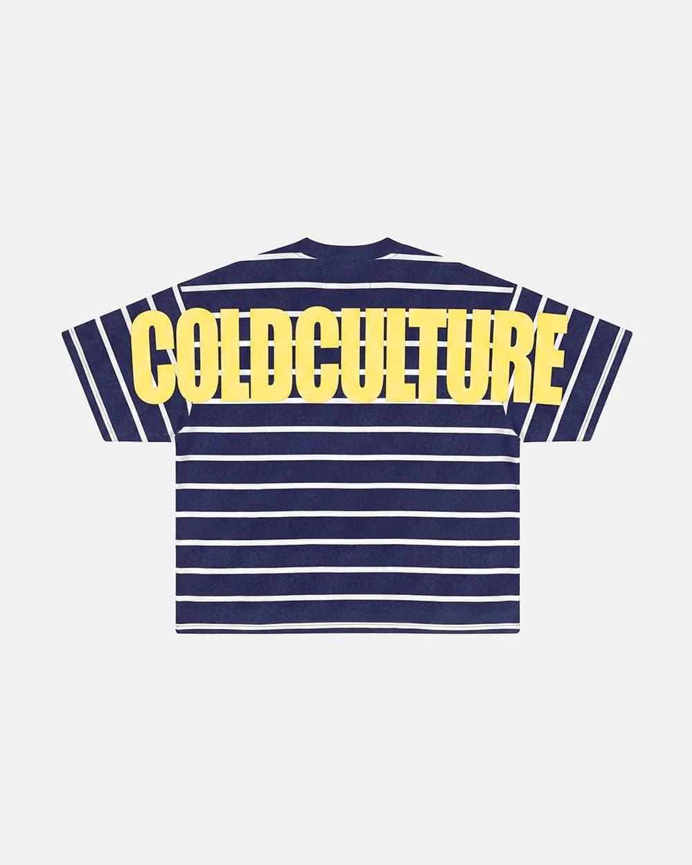 BAY STRIPE TEE NAVY by COLD CULTURE