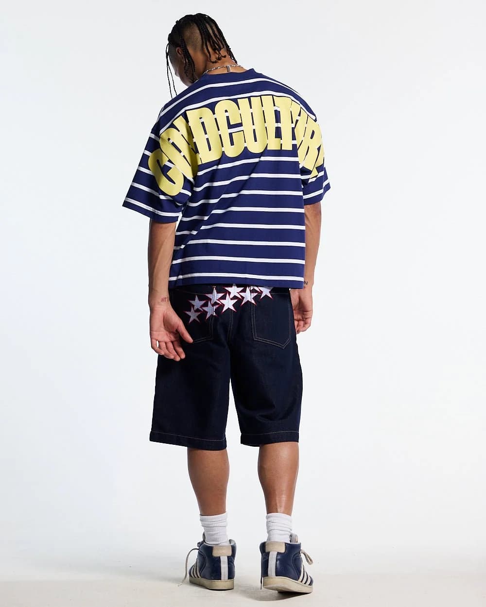 BAY STRIPE TEE NAVY 6