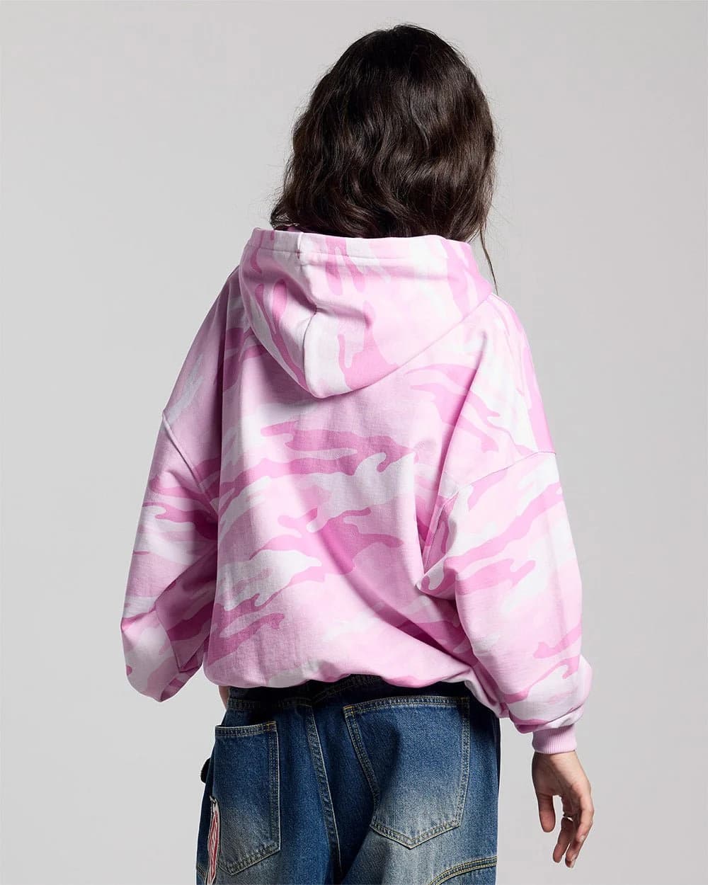 CAMO ZIP HOODIE PINK 6