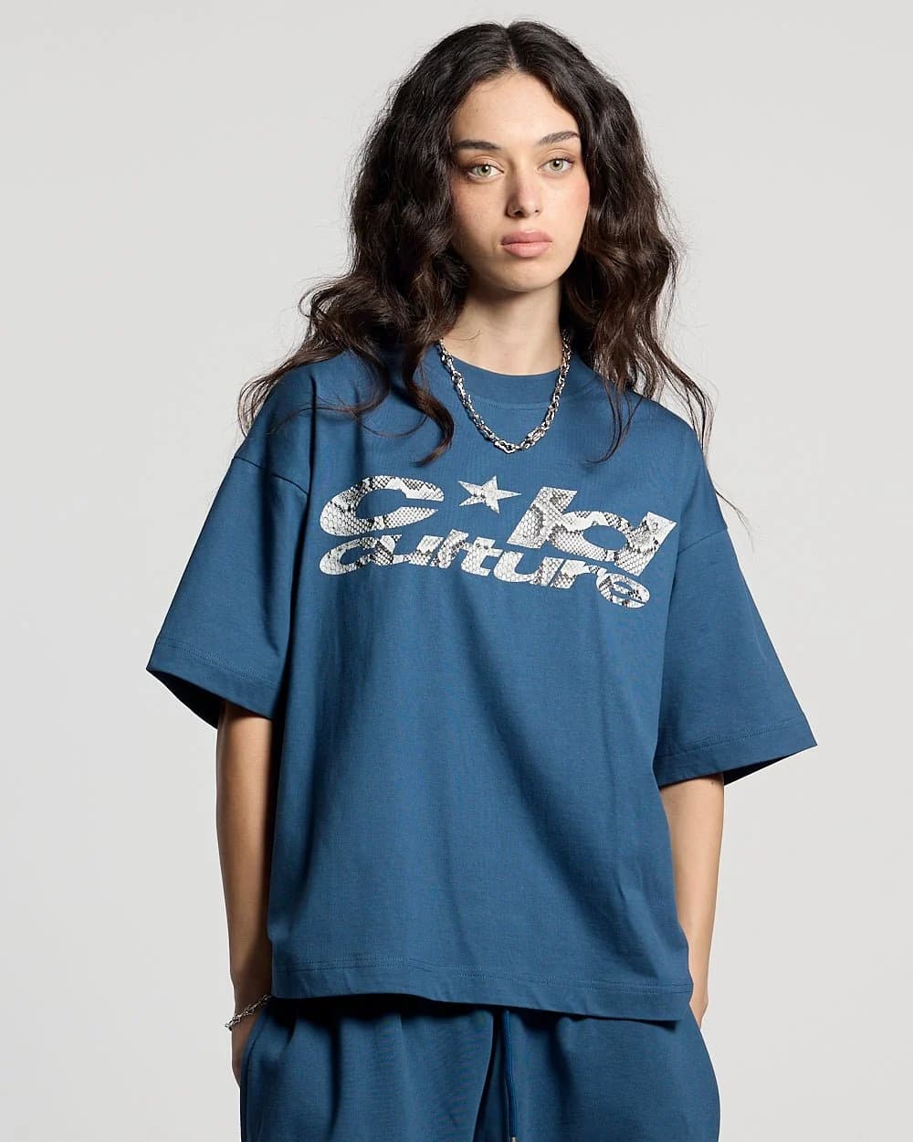 WILD SNAKE TEE NAVY BLUE 5