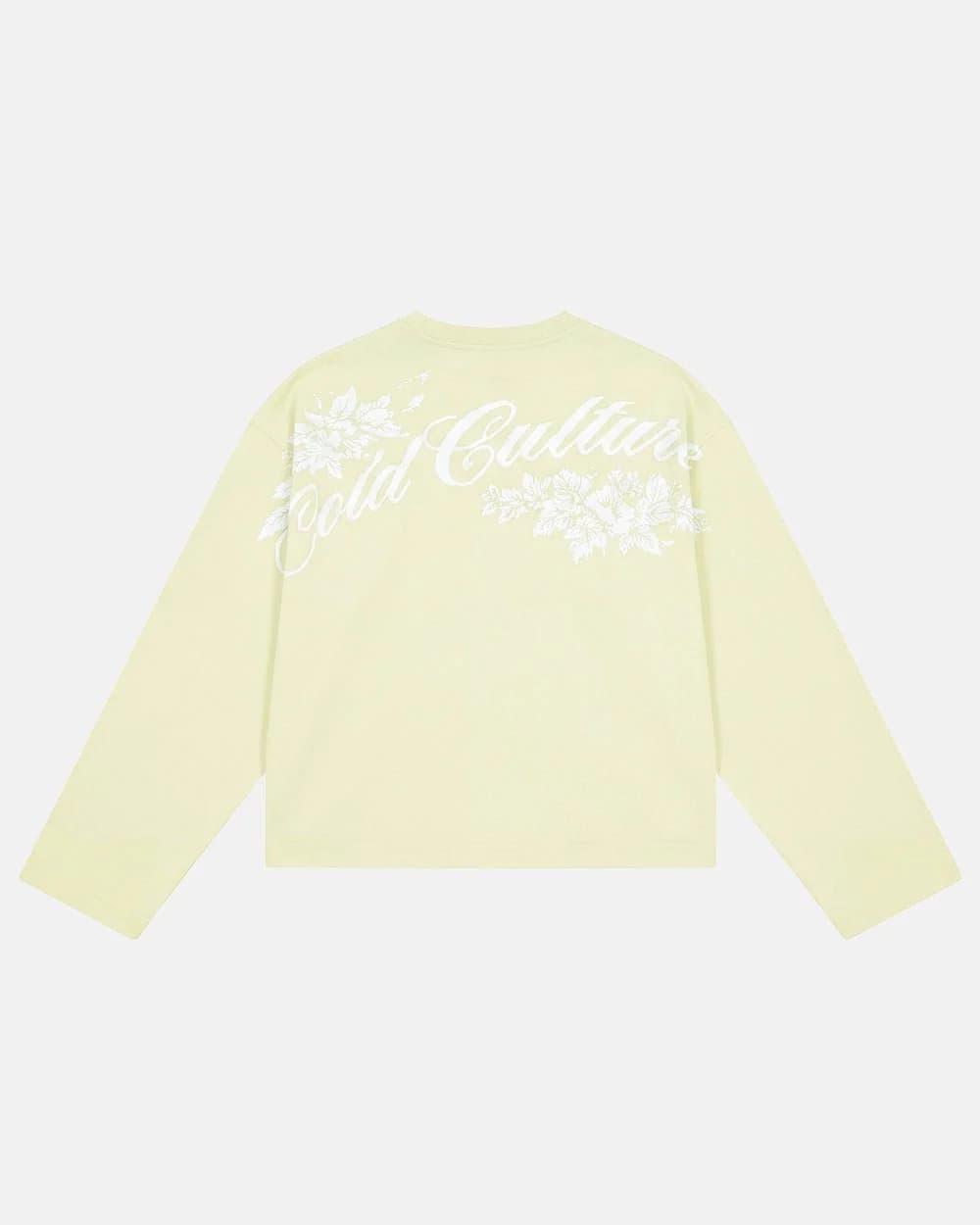 OLD SOUL LONGSLEEVE PALE YELLOW by COLD CULTURE