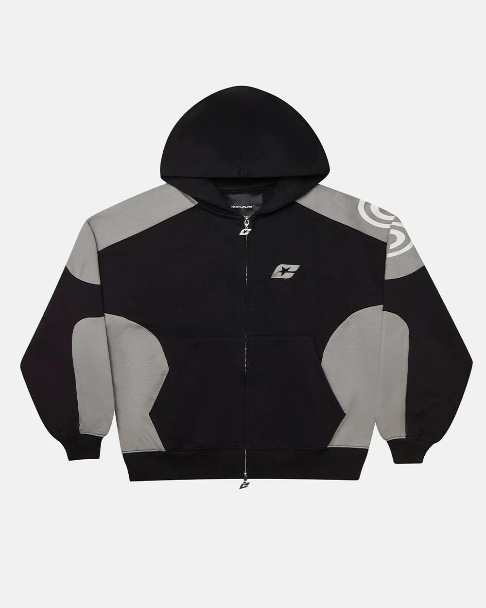 RIDER ZIP HOODIE BLACK & GREY by COLD CULTURE