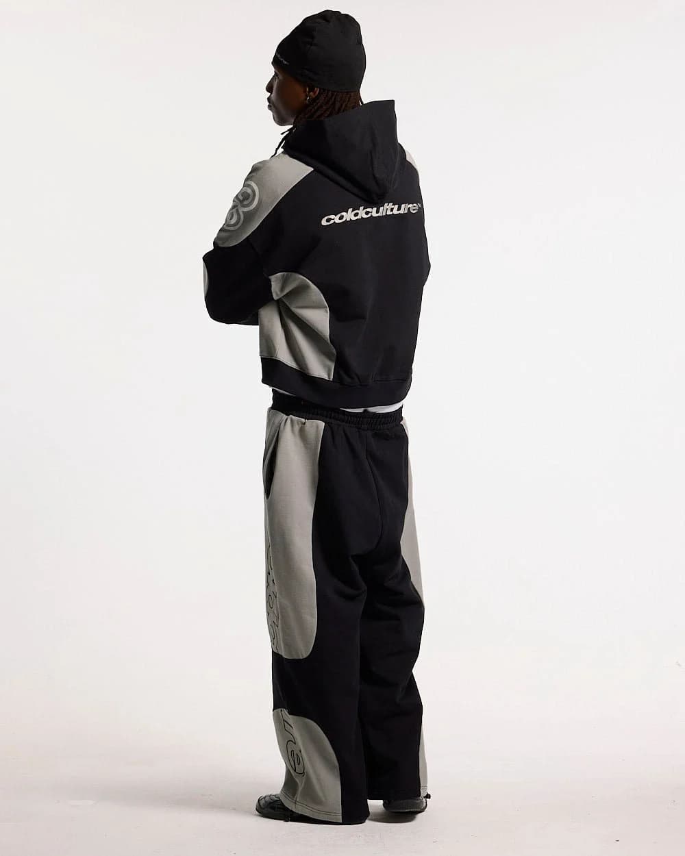 RIDER ZIP HOODIE BLACK & GREY 4