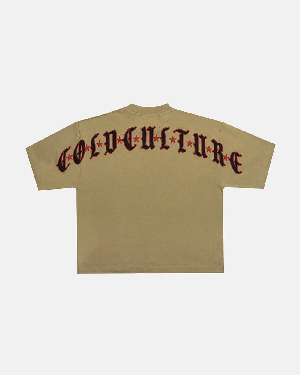GOTHIC CURVED TEE GREEN by COLD CULTURE