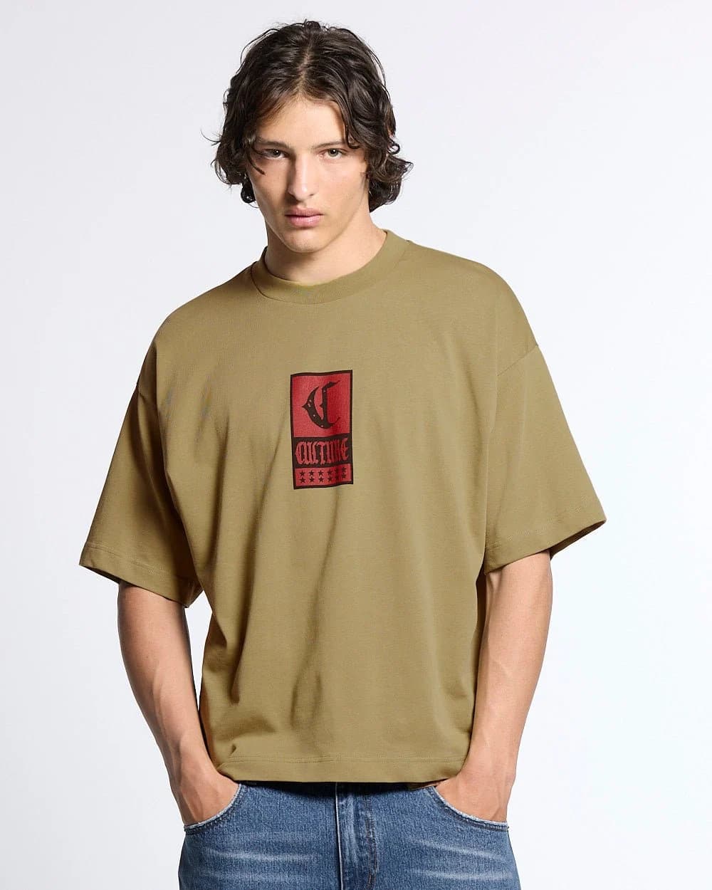 GOTHIC CURVED TEE GREEN 4