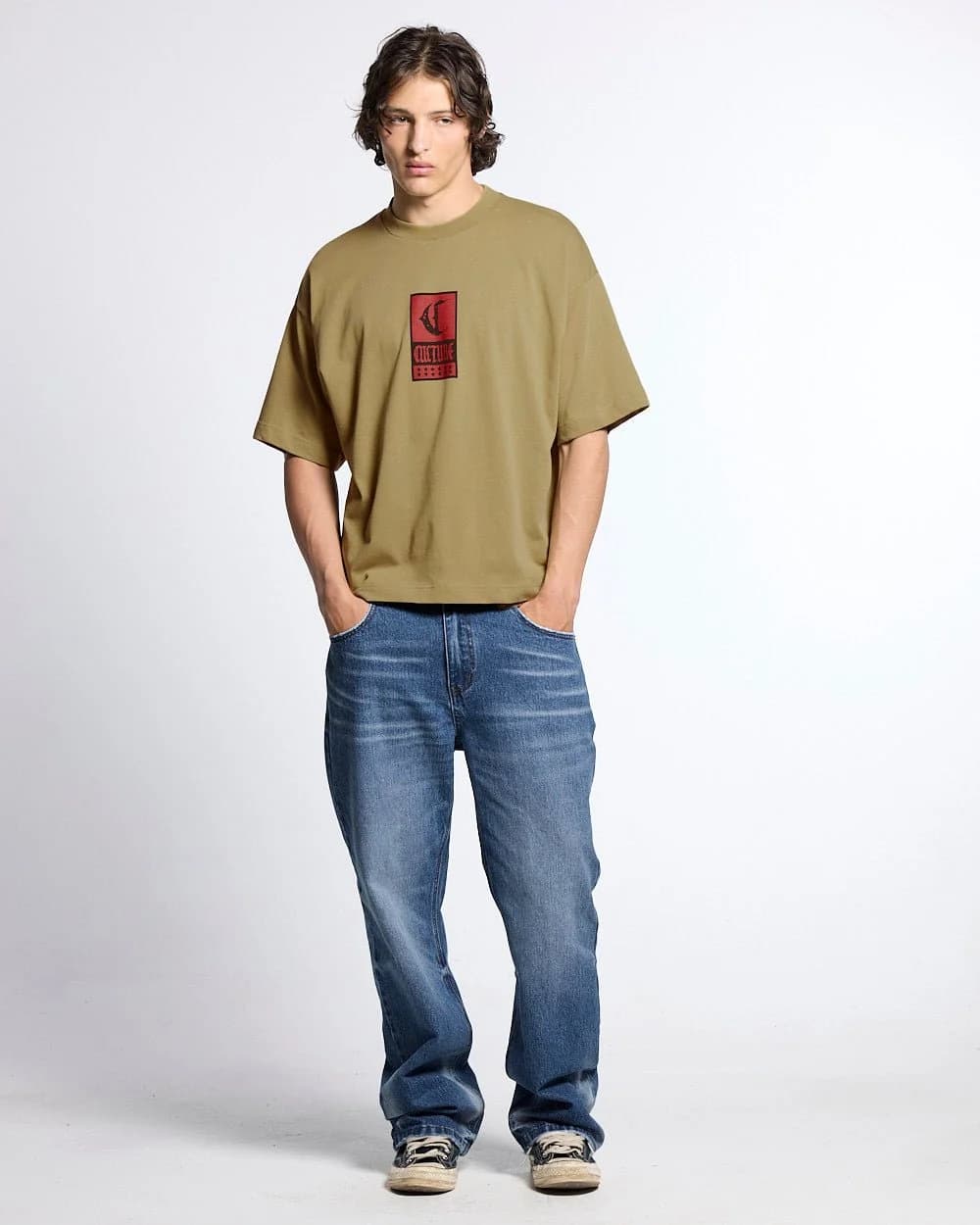 GOTHIC CURVED TEE GREEN 6