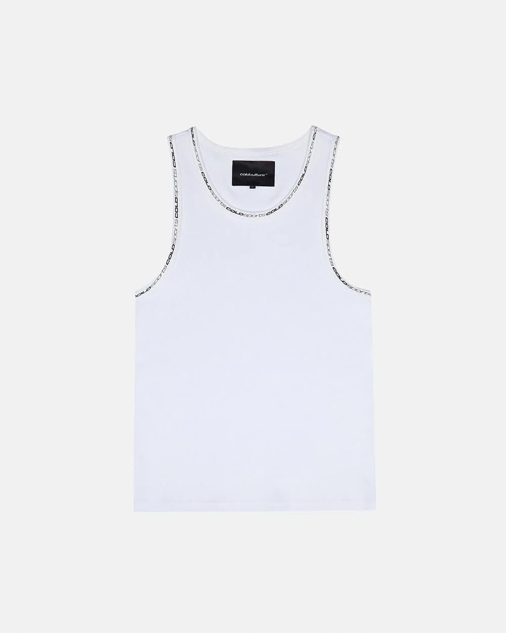 COLD SPORT TANK TOP WHITE by COLD CULTURE