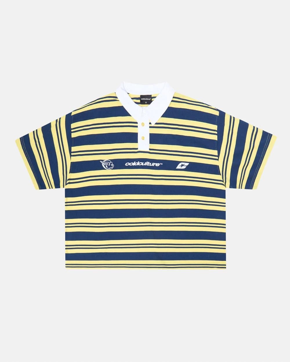 AEROSTRIPES POLO YELLOW/BLUE by COLD CULTURE